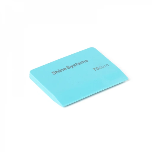 Shine Systems Ракель голубой полипропиленовый твердостью 70A PPF 10х7, 5 см - 1