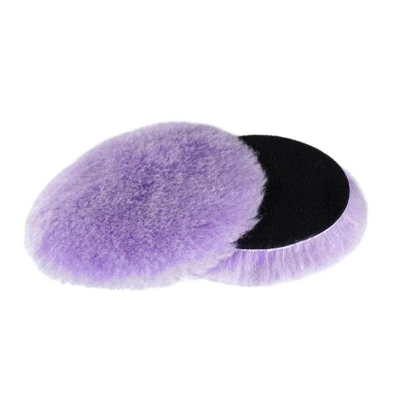 A302 Purple Wool Pad RO - Меховой полировальник RO, лиловый, ворс 23 мм, 155 мм - 1