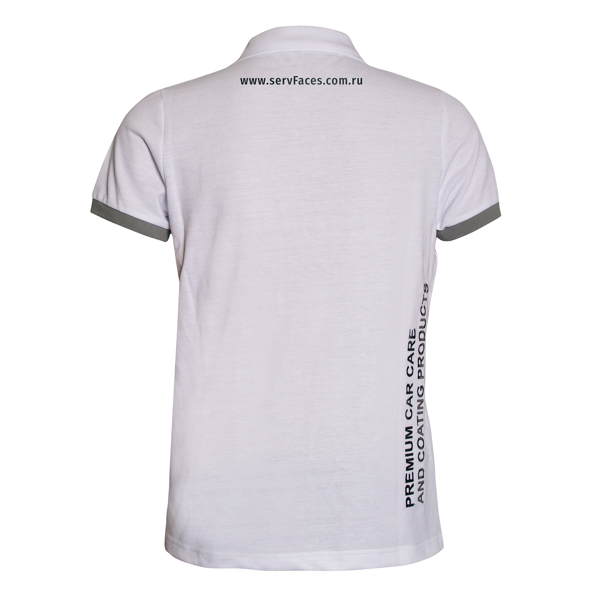 servFaces Polo Shirt - Футболка-поло с трафаретной печатью, белый, размер XS - 4