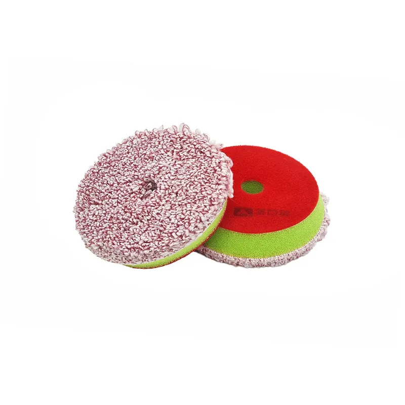 A302 Microfiber Pad - Микрофибровый среднережущий полировальник на поролоне, ворс 9 мм, 90 мм - 1