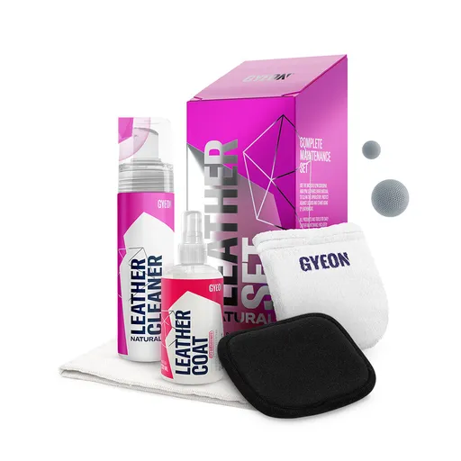 Gyeon Q²M LeatherSet Natural - Набор для деликатного ухода за кожей, 200 мл - 1