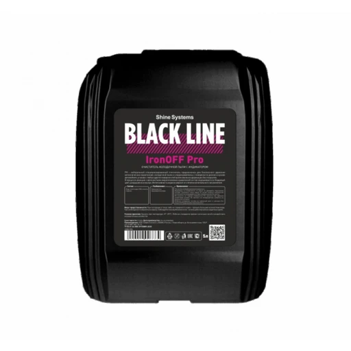 Shine Systems Black Line IronOFF Pro - нейтральный очиститель дисков с индикатором, 5 л - 1