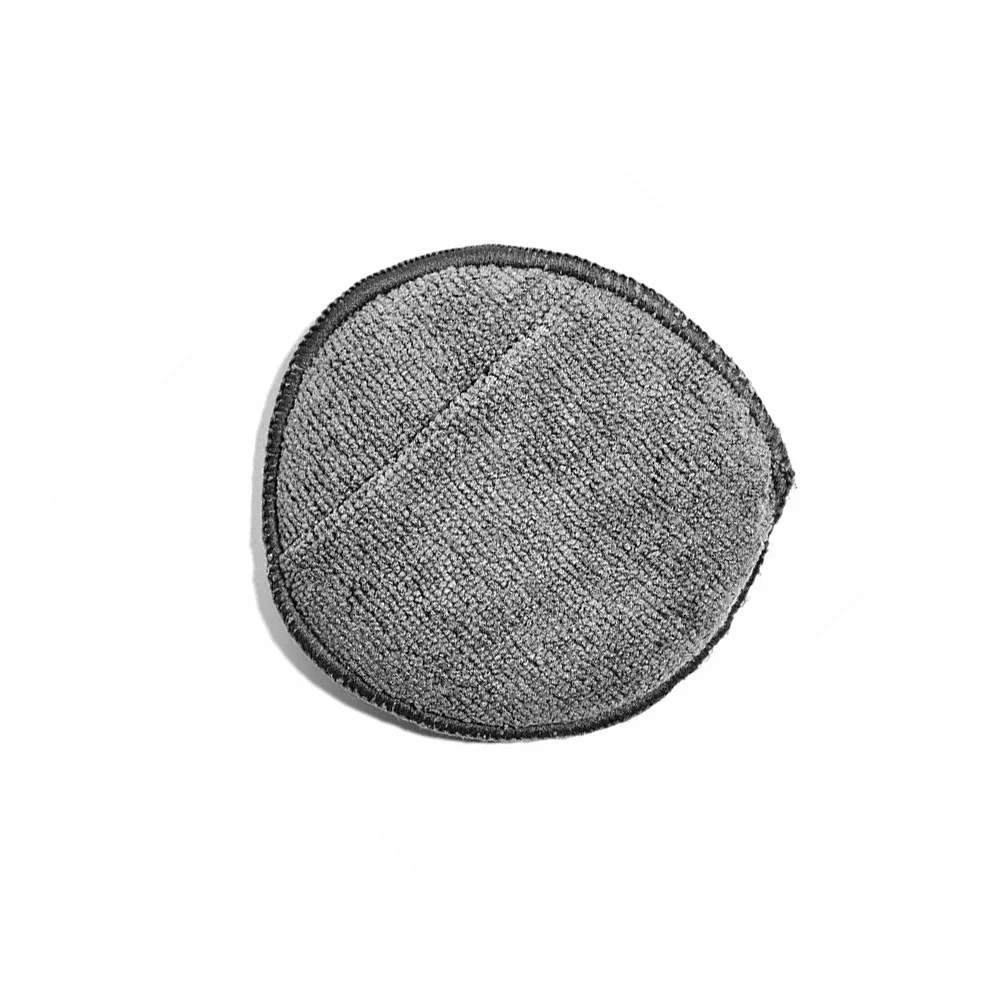 MegaShiner Round Fiber Pad - Аппликатор микрофибровый с карманом серый, диаметр 12 см