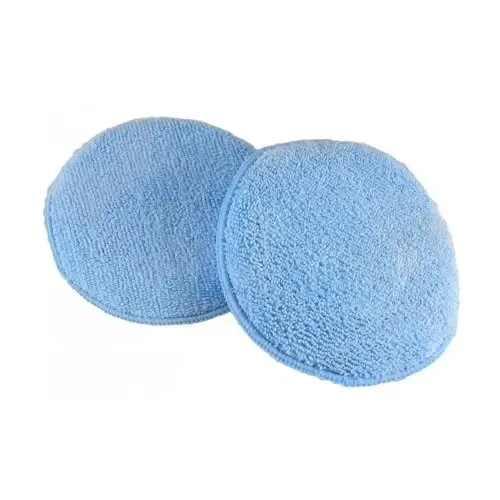 Hi-Tech Round Microfiber Wax Applicator - Аппликатор для нанесения воска, синий, 11 см - 1