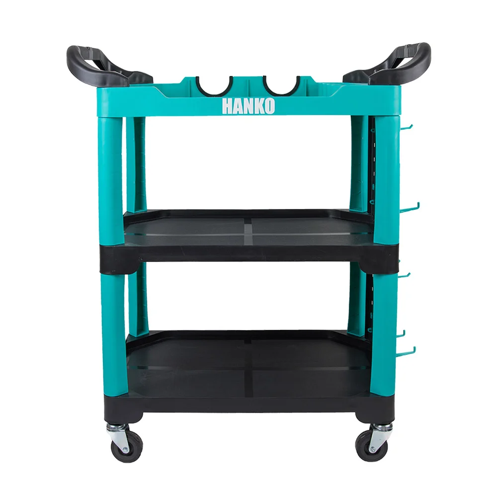 HANKO Тележка полировщика с держателем для машинок и крючками - 2