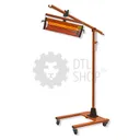 WiederKraft Однокассетная мобильная ИК сушка на двухсекционной стойке