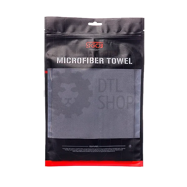 SGCB Glass Microfiber Towel - микрофибра для протирки стекол 40*40см 300 г/м2 серая - 2
