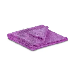 Dry Monster Deutsch Microfiber - двусторонняя микрофибровая салфетка без оверлока, фиолетовая, 420 гр/м, 40х40 см