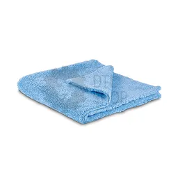 Dry Monster Deutsch Microfiber - двусторонняя микрофибровая салфетка без оверлока, голубая, 420 гр/м, 40х40 см