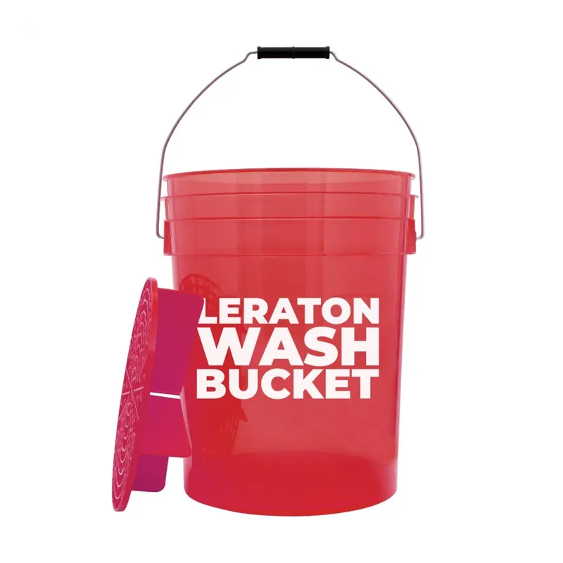 Leraton Wash Bucket - Ведро для мойки автомобиля сепаратором, красное, 20 л - 1