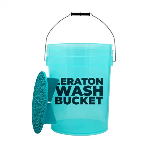 Leraton Wash Bucket - Ведро для мойки автомобиля сепаратором, бирюзовое, 20 л - 1