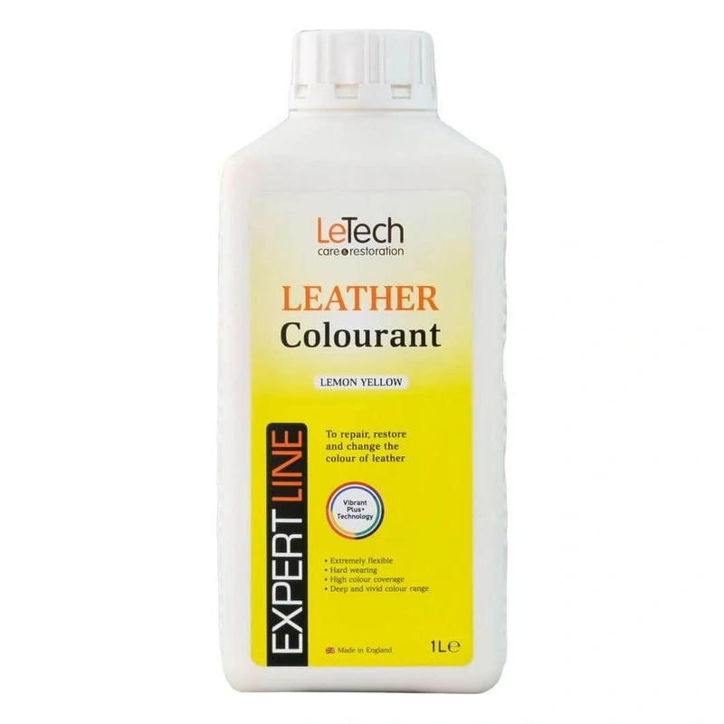 LeTech Leather Colourant Lemon Yellow - краска для кожи, лемонно-желтый, 1 л - 1
