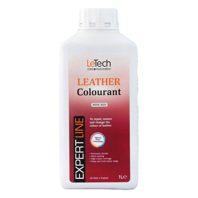 LeTech Leather Colourant Wine Red - краска для кожи, красное вино, 1 л - 1