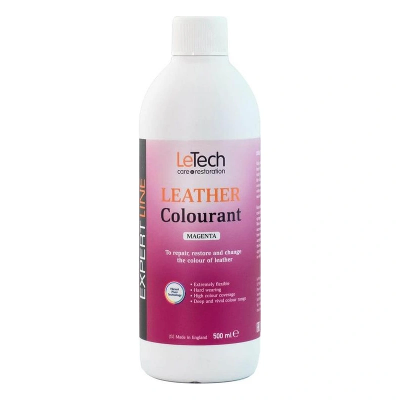 LeTech Leather Colourant Magenta - краска для кожи, пурпурный, 500 мл - 1