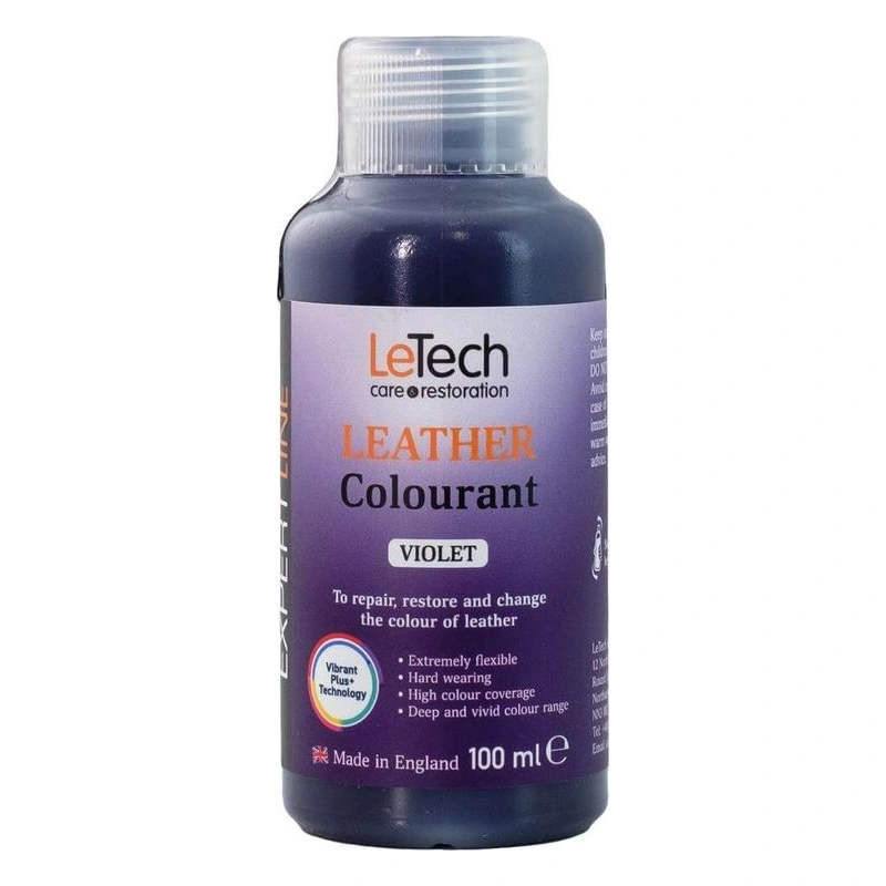LeTech Leather Colourant Violet - краска для кожи, фиолетовый, 100 мл - 1
