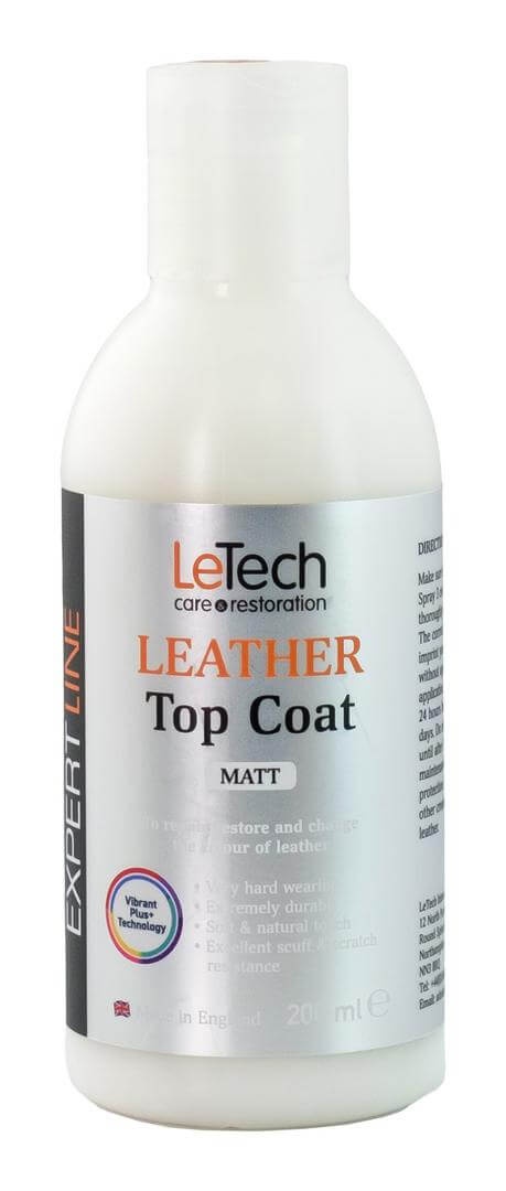 LeTech Leather Top Coat Matt - матовый лак для кожи, 200 мл - 2