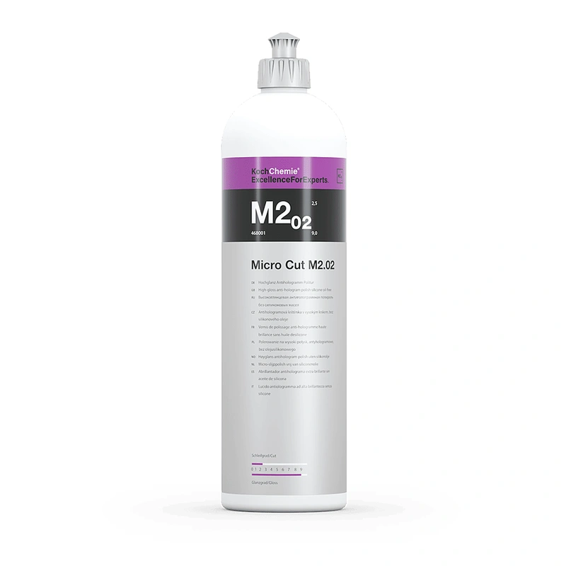 Koch Chemie MICRO CUT M2.02 - Высокоглянцевая антиголограммная полировальная паста, 250 мл, 1 л - 1