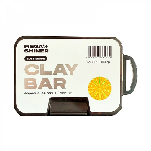 Clay Bar Soft Абразивная глина мягкая MegaShiner - 1